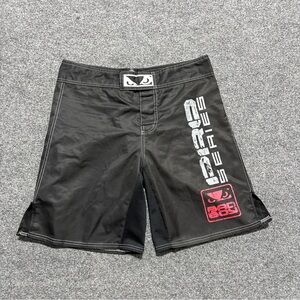Bad Boy Pro Series MMA Shorts Mens Size 34 Black Swim Beach